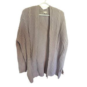 Xhilaration NWT Lavender Open Front Cable Knit Cardigan Sweater Sz Medium